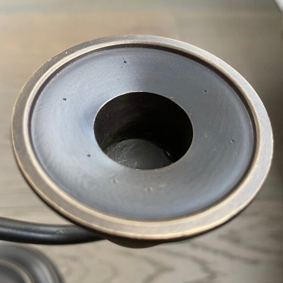 Restoration Hardware Bronze Metal Lightly Distressed 3 Candle Candlelabra Sz OS - Picture 6 of 9